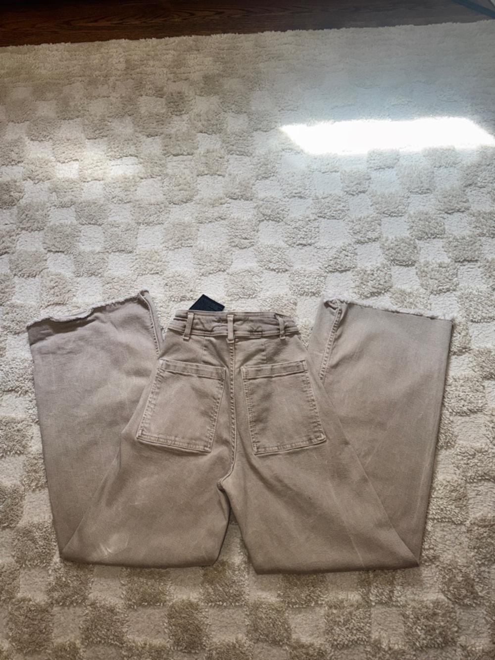 Zara ZW Marine Straight High Rise Jeans Bundle (3) Khaki/Black/Green | Size: 2 - Picture 13 of 16